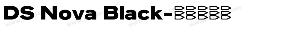 DS Nova Black字体转换